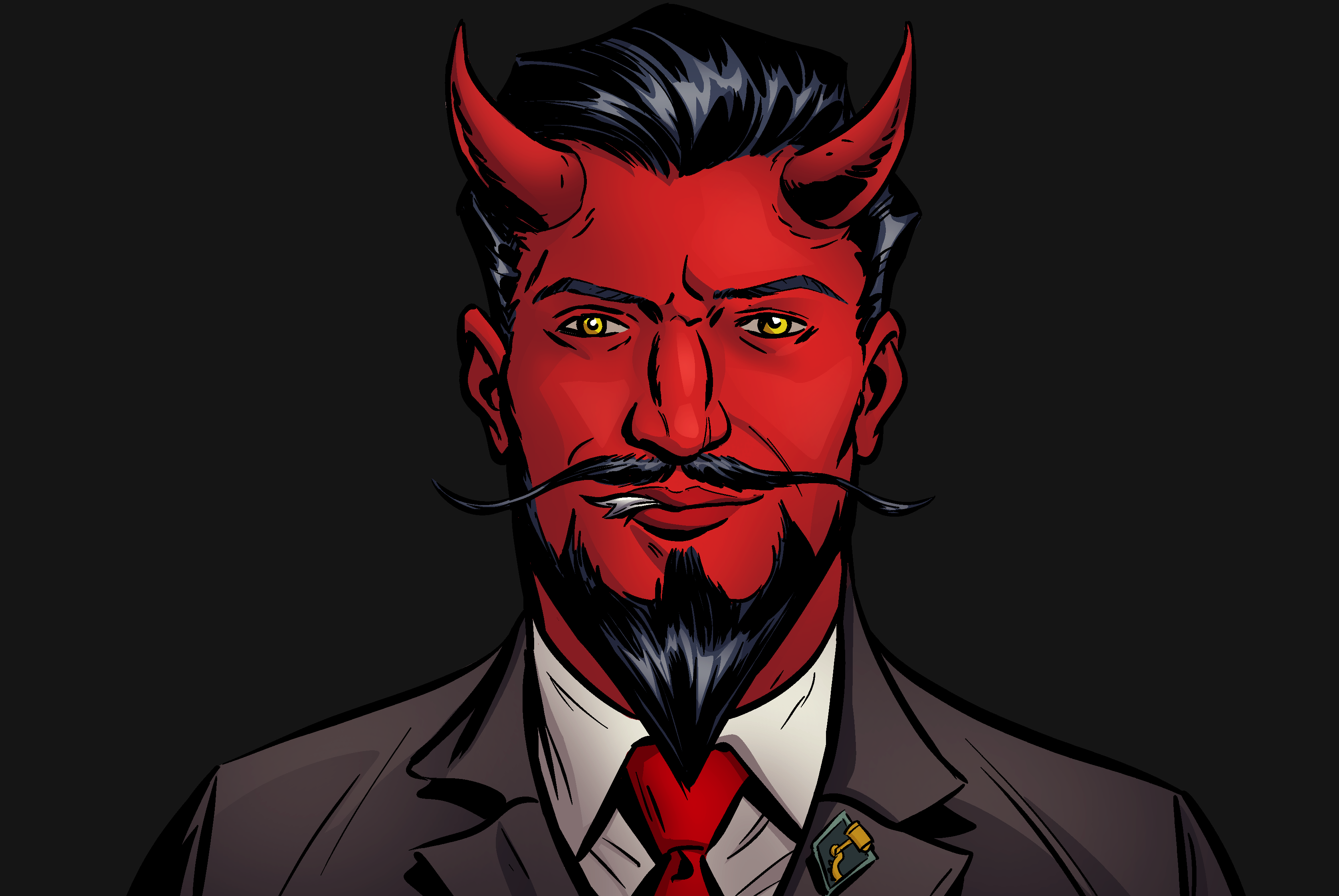 Yasaf - D&D character vs drawn version (before)